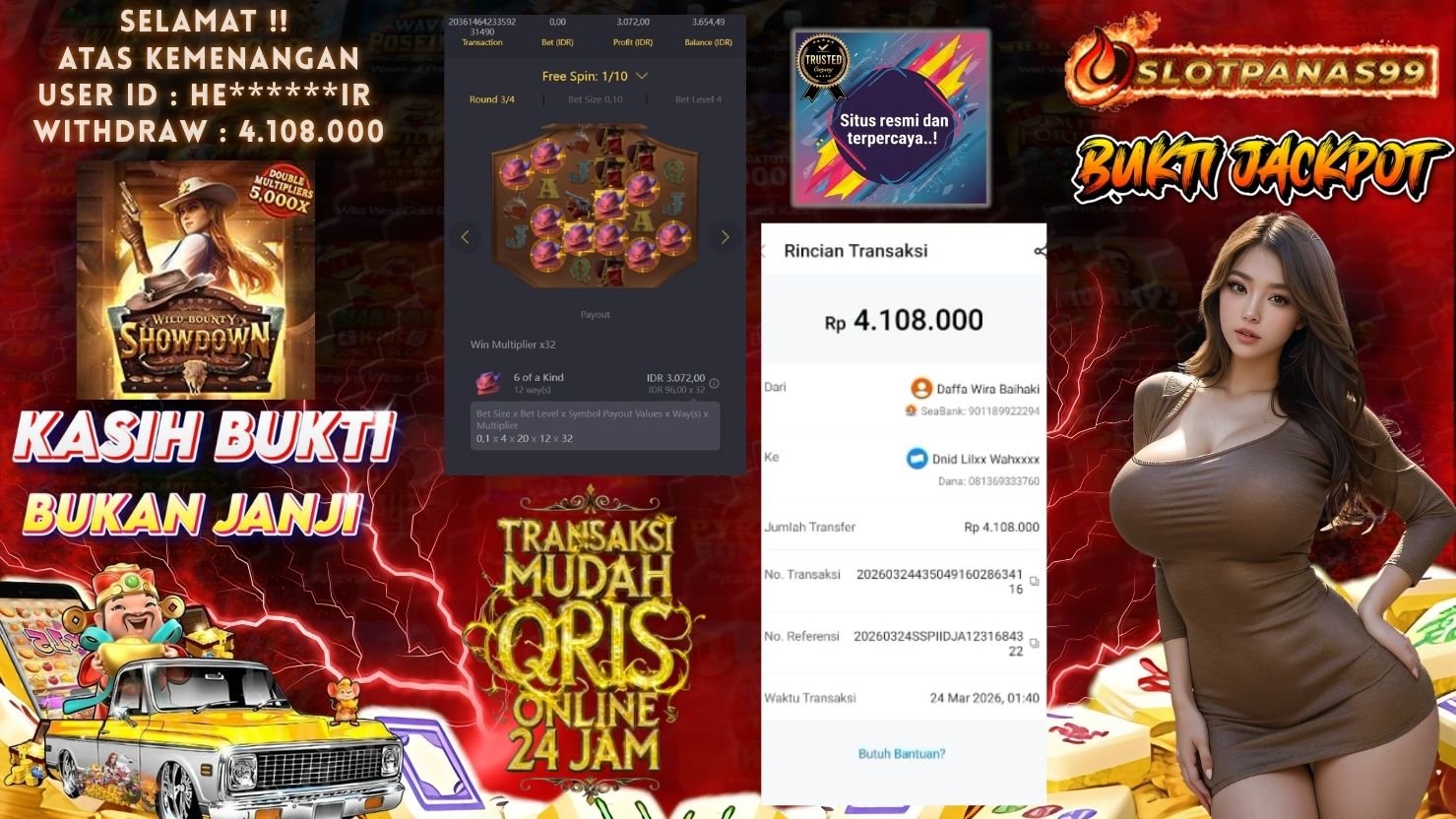 SLOTPANAS99 JACKPOT SLOT WILD BOUNTY SHOWDOWN